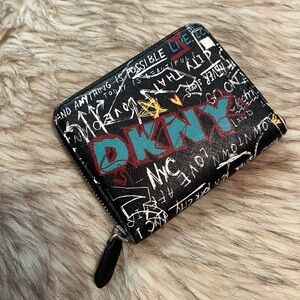 DKNY Faux Leather Zip Wallet